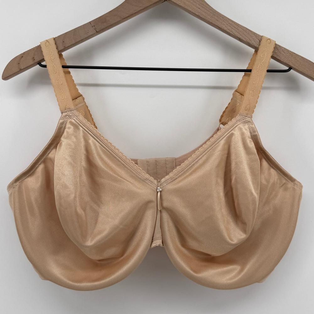 Wacoal 857109 Simple Shaping Minimizer Bra Sand Nude 44DD Underwire Unlined New